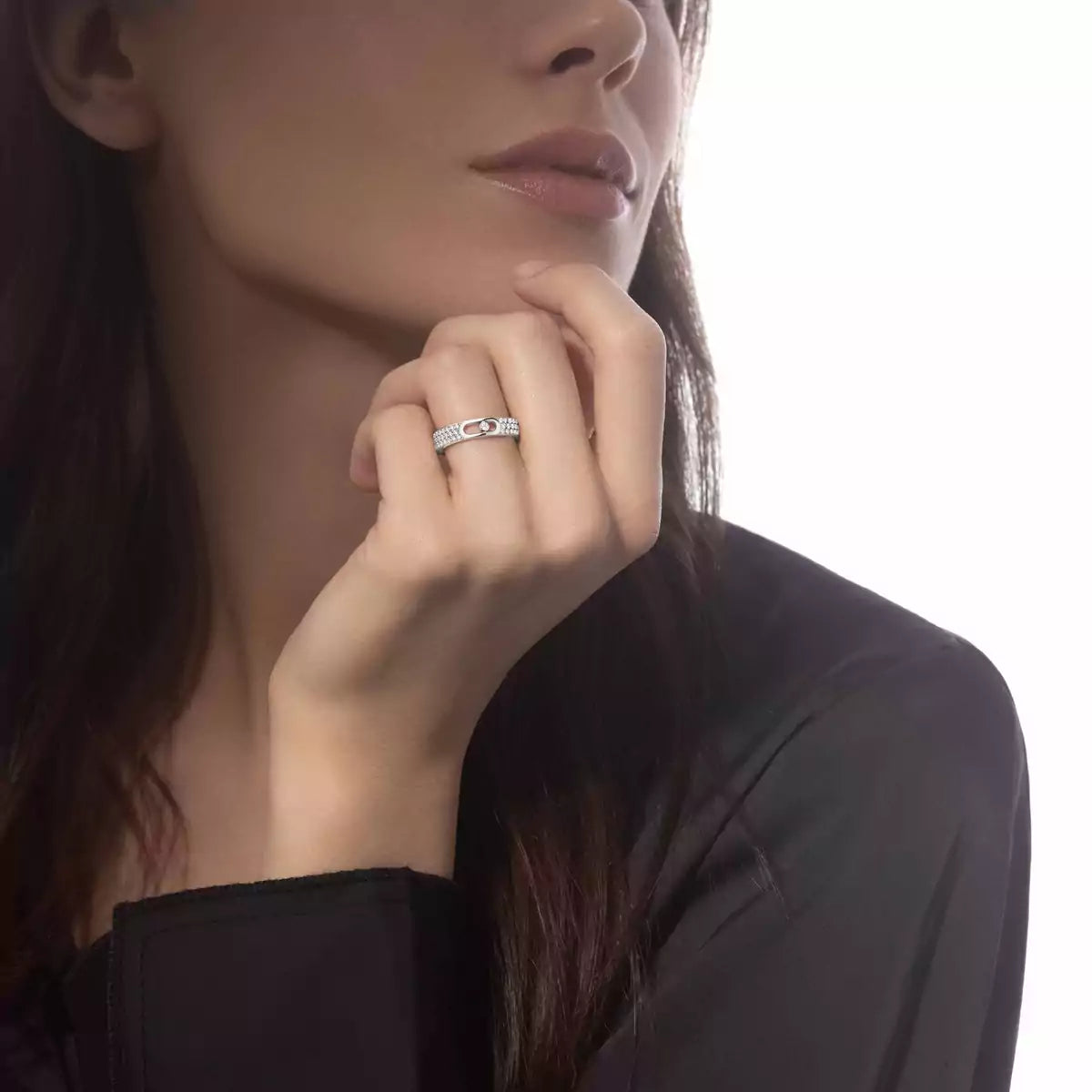 [Dream ]Move Joaillerie Pave_ Diamond Wedding Ring