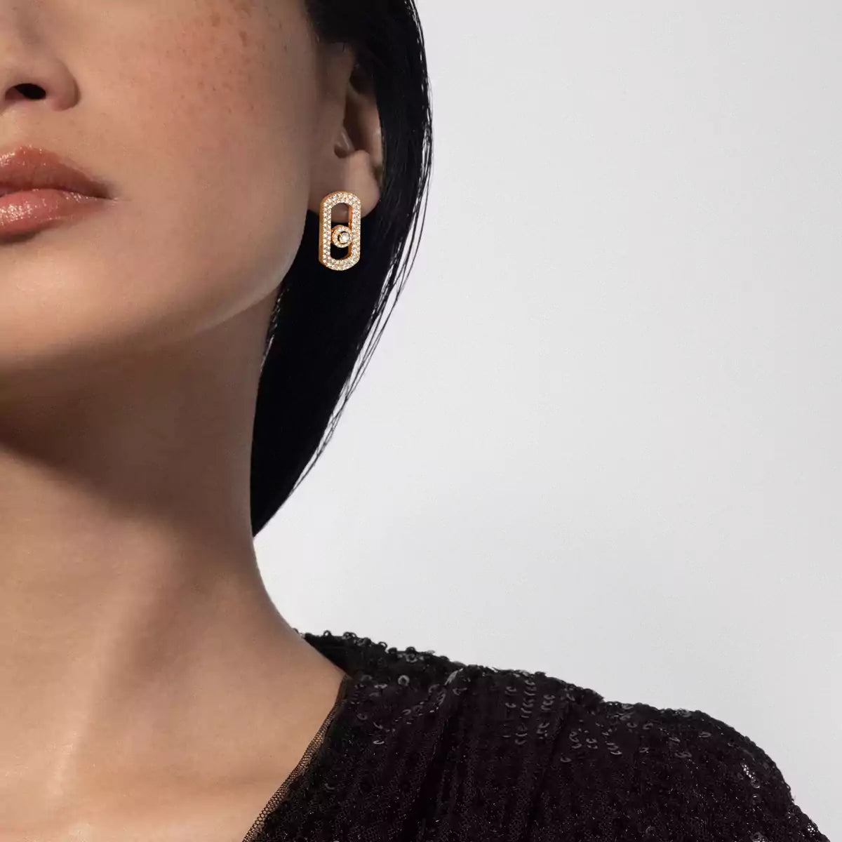 [Dream ]So Move Pave_-Set Diamond Earrings in Silver