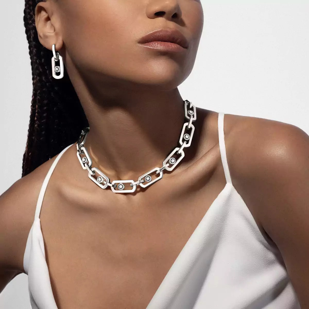 [Dream ] So Move XL Diamond Hoop Earring
