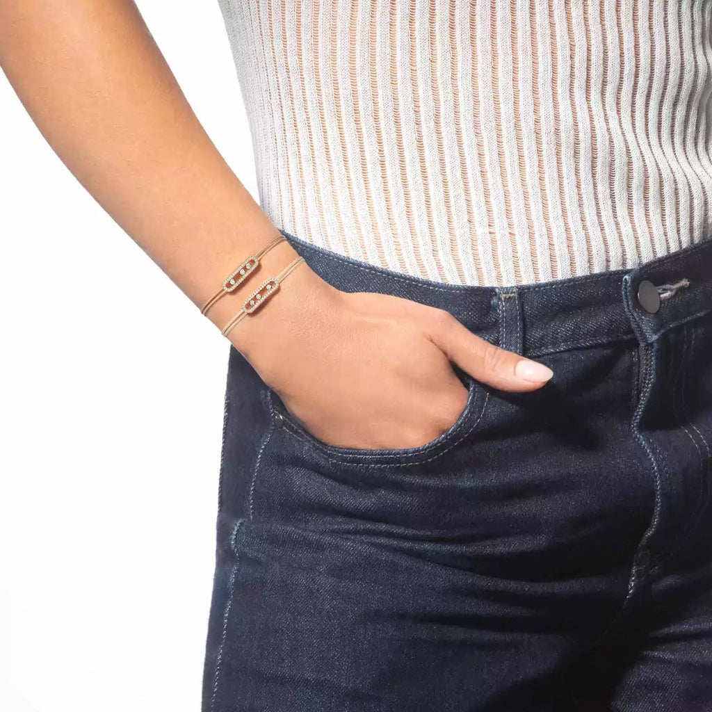 [Dream ]Messika Care(s) pink cord pav茅 bracelet