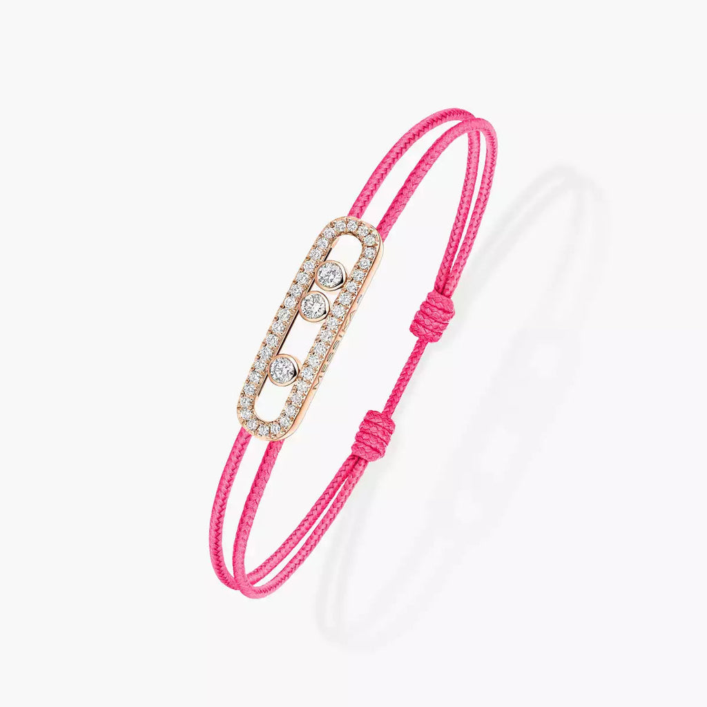 [Dream ]Messika Care(s) pink cord pav茅 bracelet