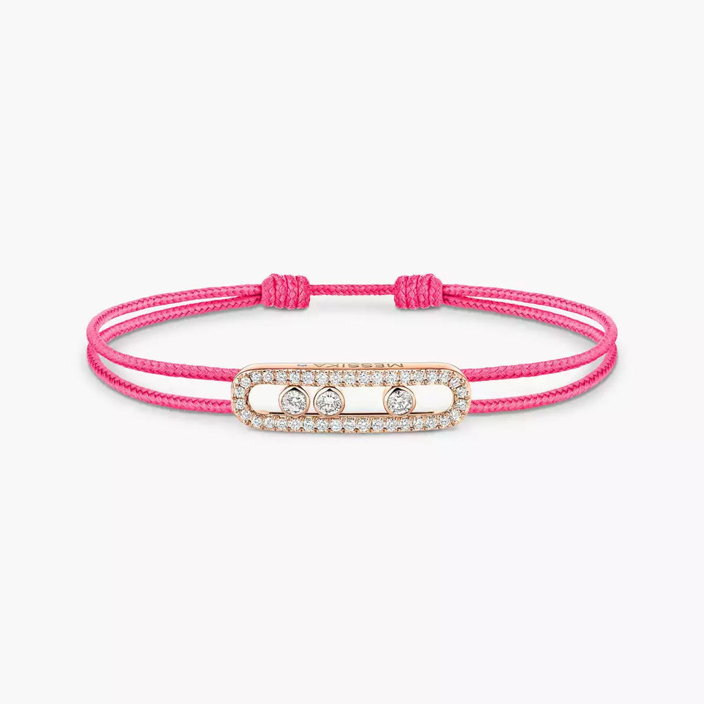 [Dream ]Messika Care(s) pink cord pav茅 bracelet