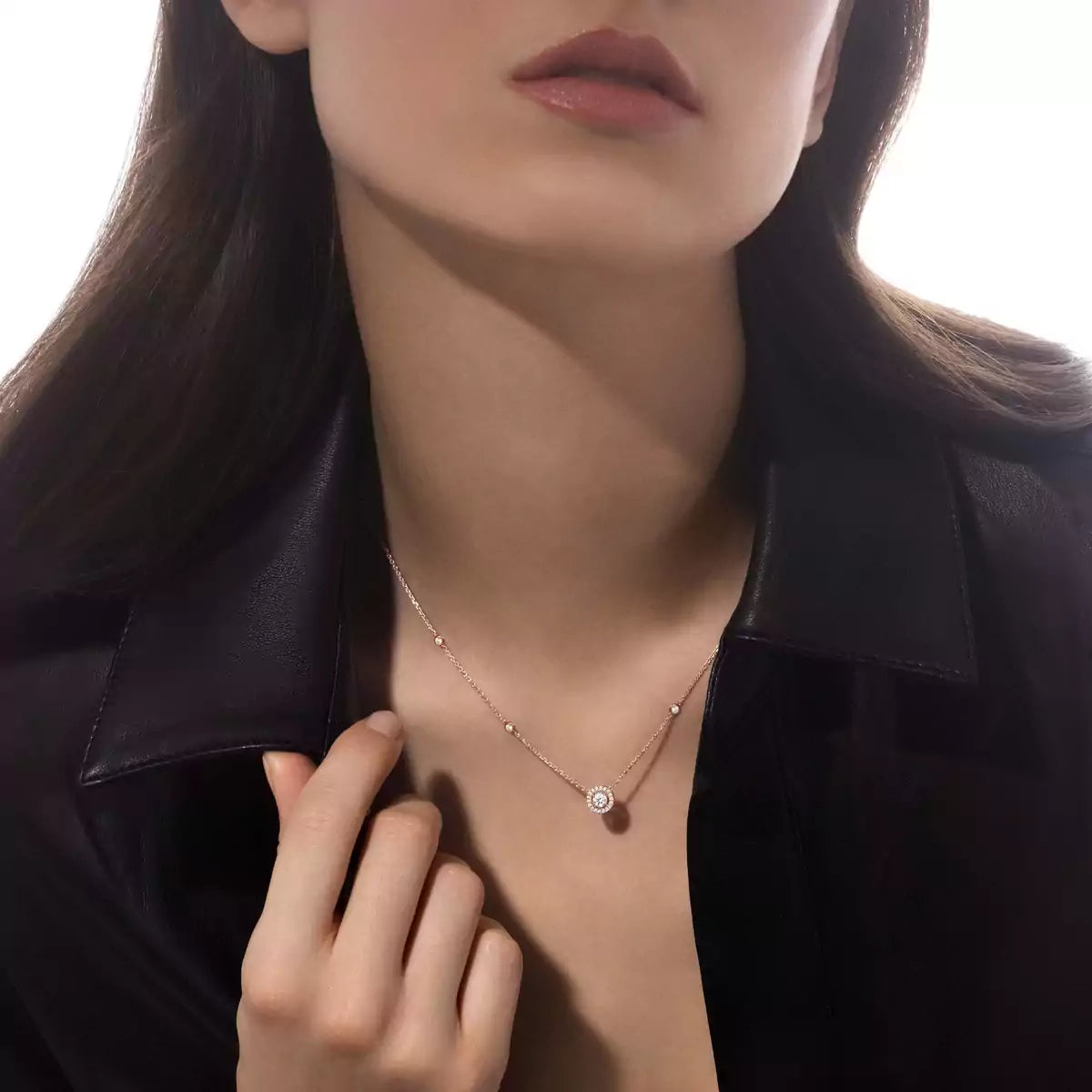 [Dream ]Diamond Necklace 0,20ct Brilliant Shape Joy