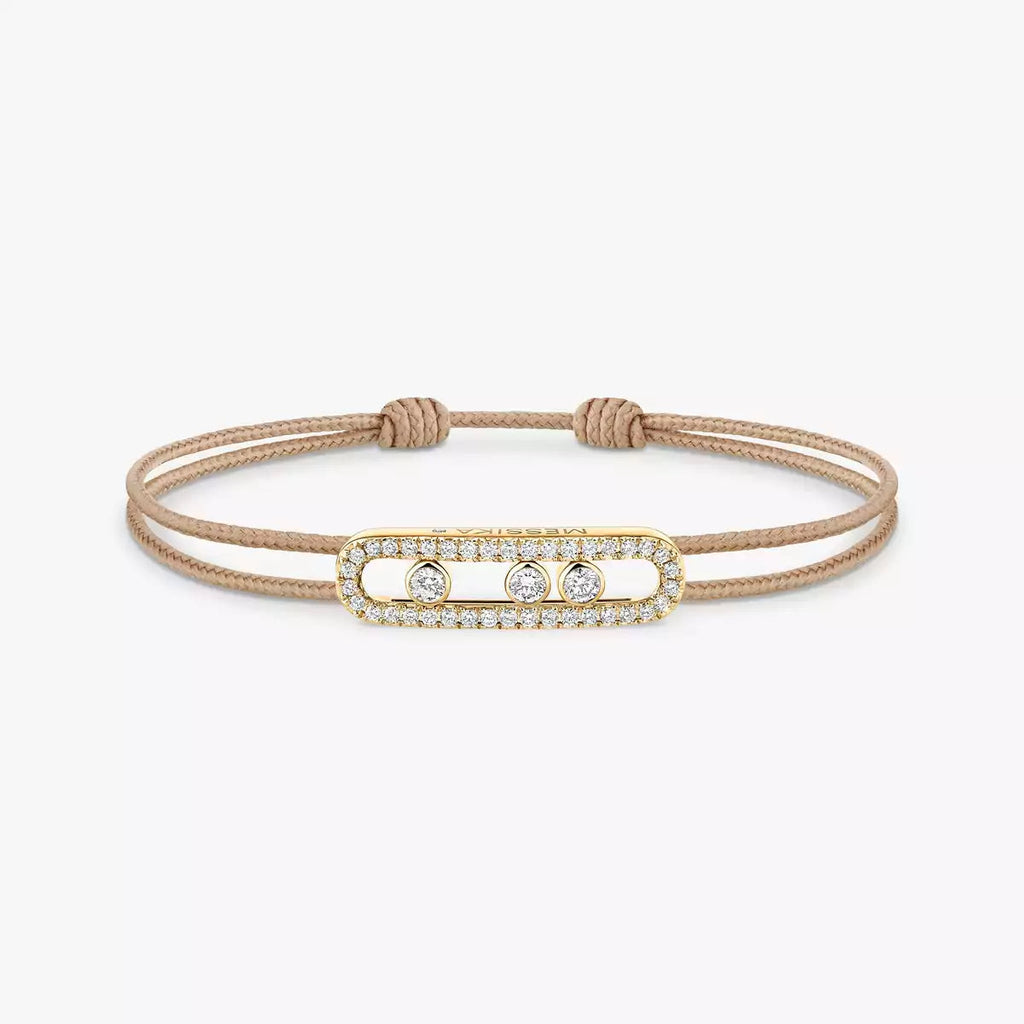 [Dream ]Messika Care(s) pink cord pav茅 bracelet