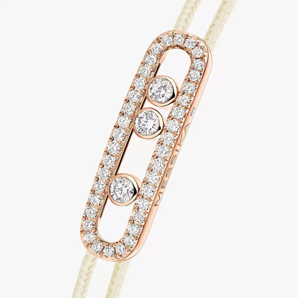 [Dream ]Messika Care(s) pink cord pav茅 bracelet