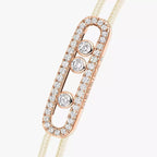 [Dream ]Messika Care(s) pink cord pav茅 bracelet