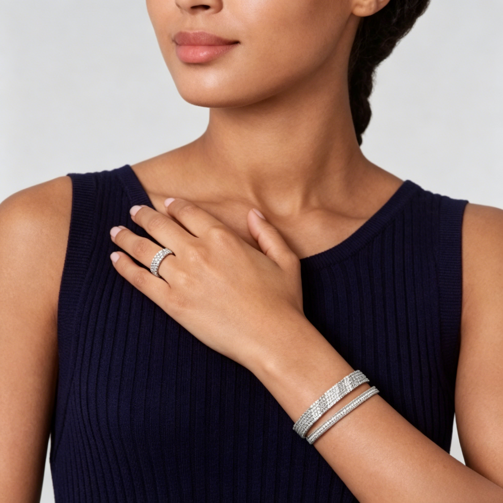 [Dream JURI] THREE-ROW DIAMOND RING