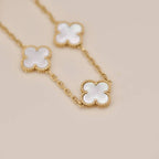 [Dream]New CLOVER WHITE PEARL MOP 5 MOTIF BRACELET COLLECTION