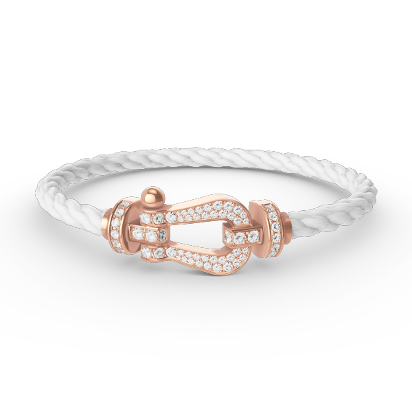 ¡®Dream¡¯FORCE LARGE HORSESHOE FULL DIAMOND BRACELET ROSE GOLD