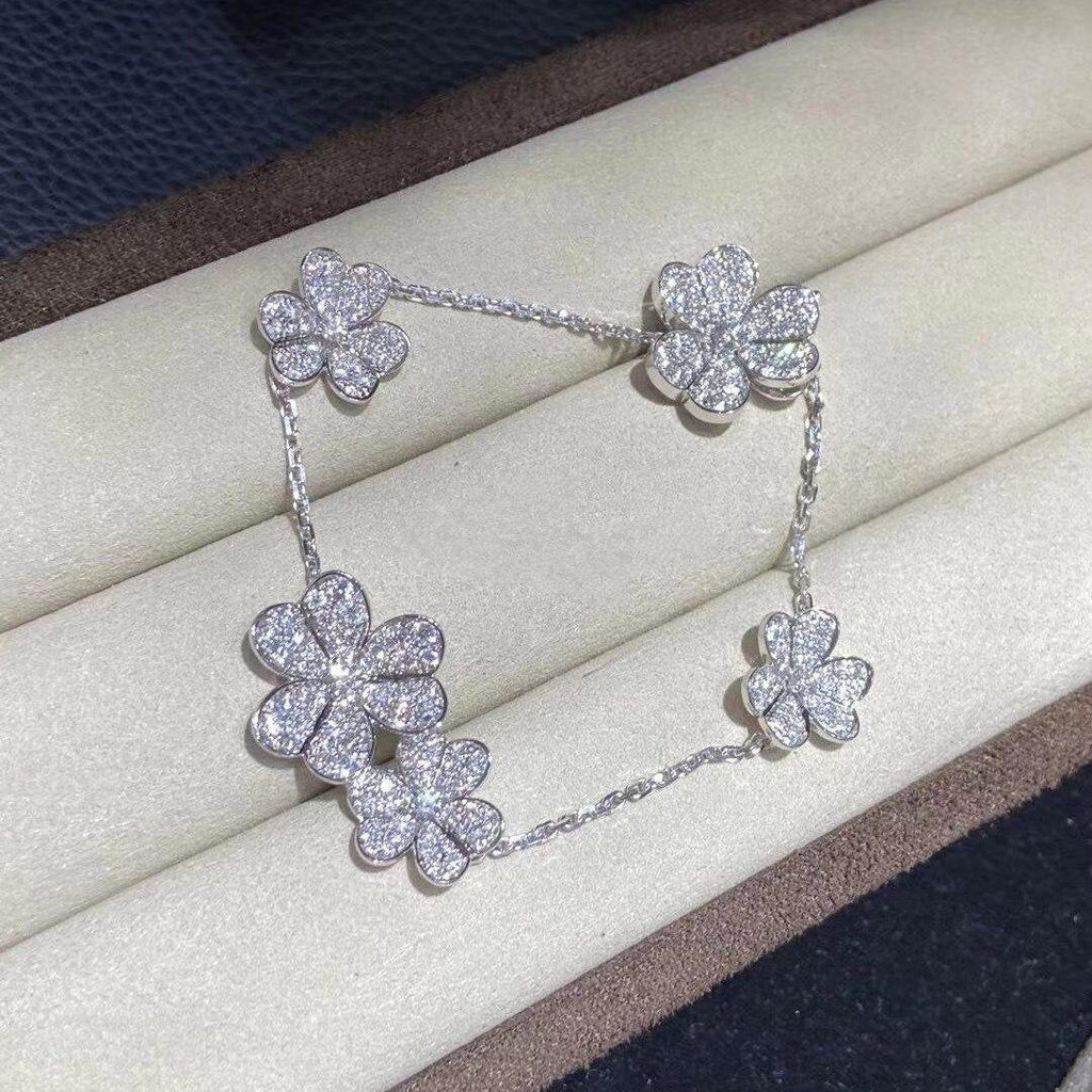 ¡®Dream¡¯FRIVOLE SILVER 5 FLOWERS BRACELET