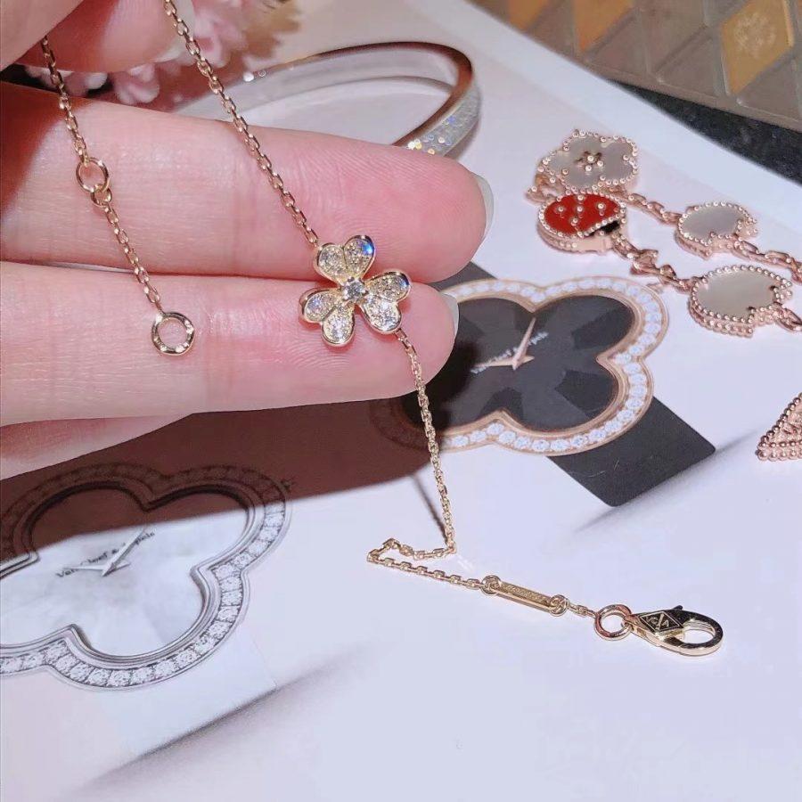„Dream“ FRIVOLE GOLD BLUMEN DIAMANTARMREIF