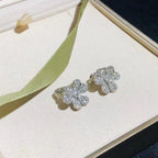 ¡®Dream¡¯FRIVOLE SILVER FLOWER DIAMOND EARRINGS