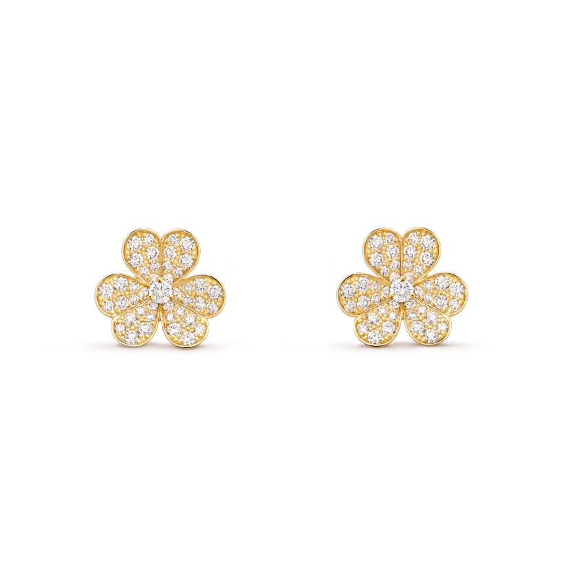 ¡®Dream¡¯FRIVOLE GOLD FLOWER DIAMOND EARRINGS