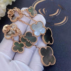 ¡®Dream¡¯CLOVER EARRINGS DARK MOP 4 MOTIFS ROSE GOLD