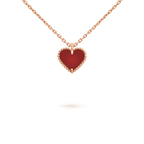 ¡®Dream¡¯SWEET CLOVER CARNELIAN HEART NECKLACE