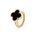 ¡®Dream¡¯CLOVER ONYX RING