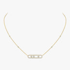 [Dream ] Move Pave_ Rose Gold Diamond Necklace