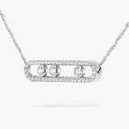 [Dream ] Move Pave_ Rose Gold Diamond Necklace
