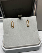 [Dream ]MOVE UNO SMALL 1 DIAMOND EARRINGS