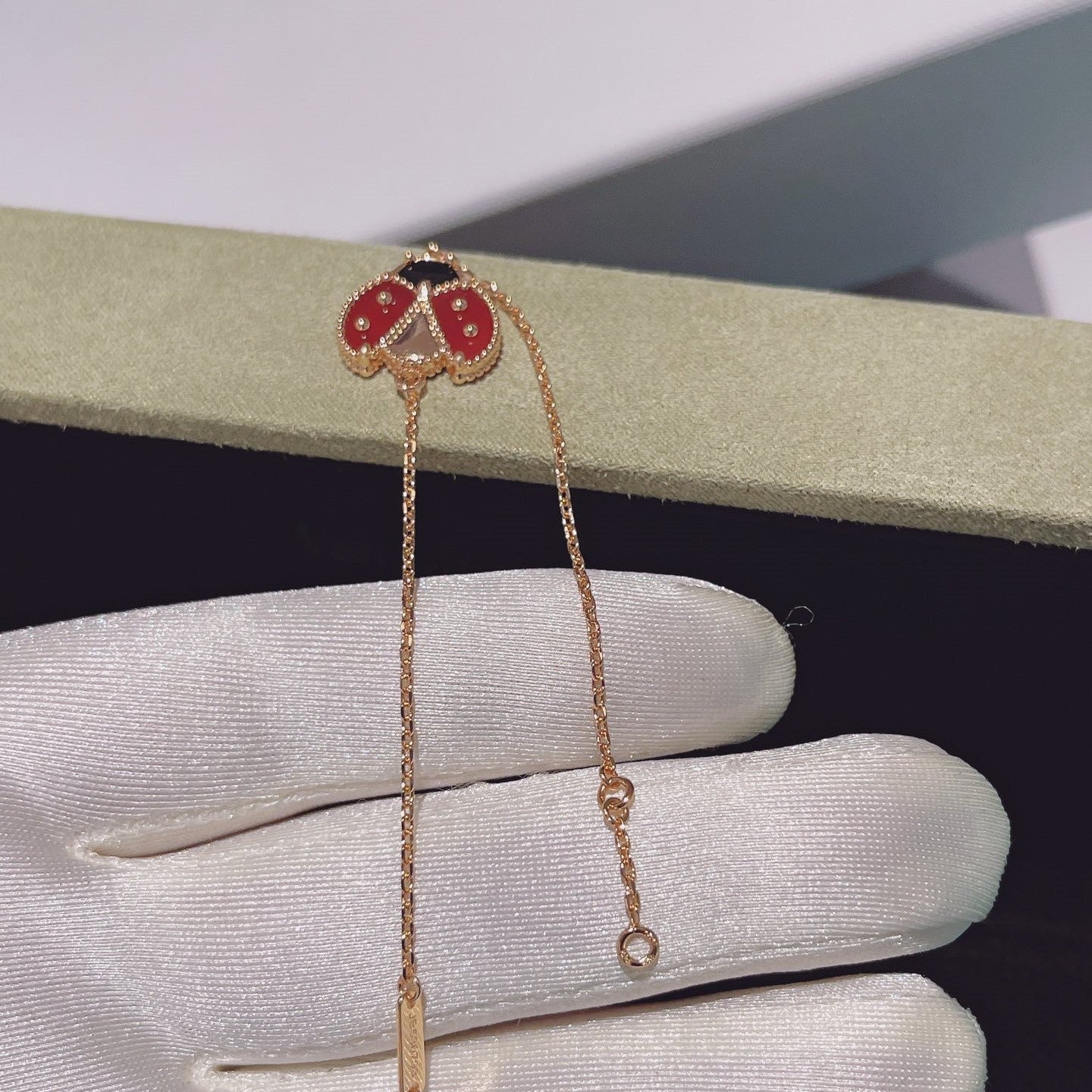 ¡®Dream¡¯LUCKY SPRING 1 MOTIF PINK GOLD BRACELET